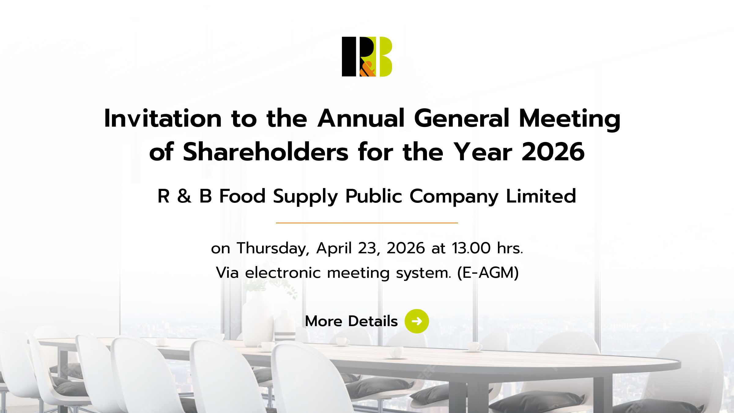 AGM 2026 - More Details